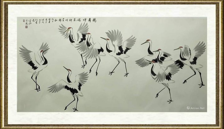 徐震时_《鹤舞增瑞气 神州呈祥和》